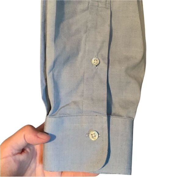 3 for $30!‎ Jos A Banks blue 100% cotton button down shirt - Picture 11 of 12